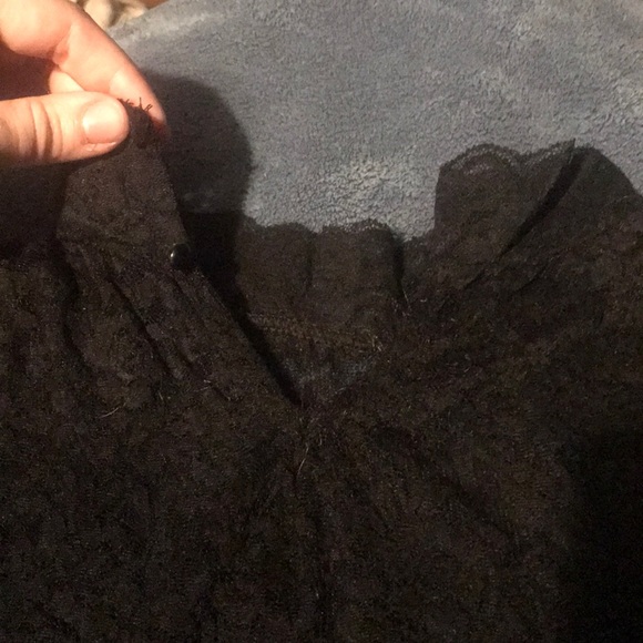 Woman’s Lace Black Mini Dress - Picture 4 of 4